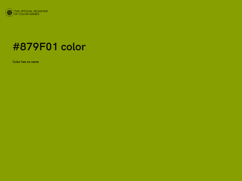 #879F01 color image
