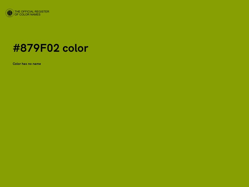 #879F02 color image