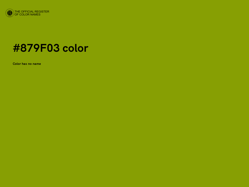 #879F03 color image