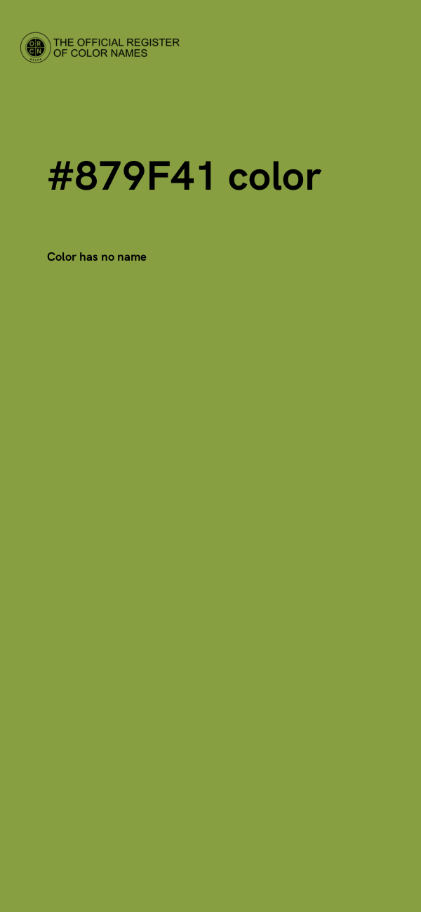 #879F41 color image