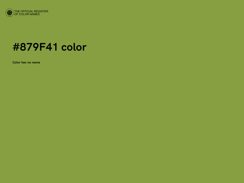 #879F41 color image