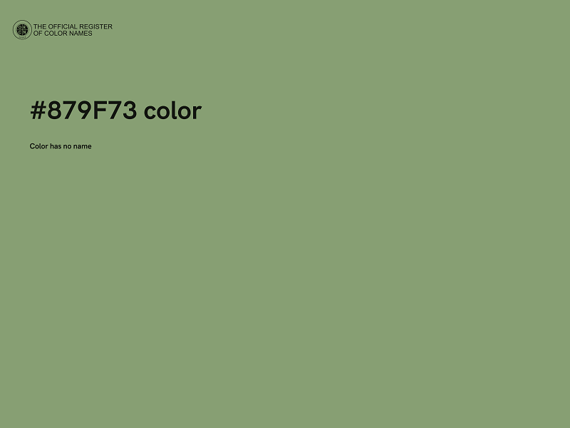#879F73 color image