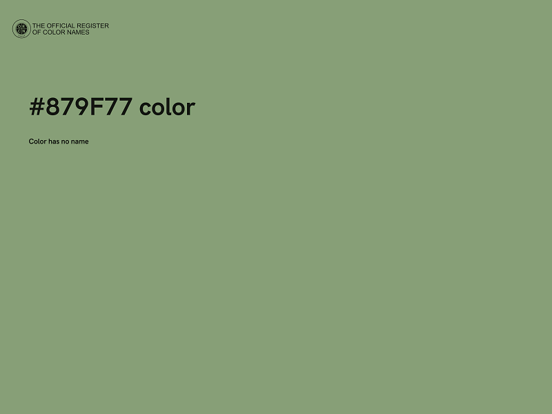 #879F77 color image