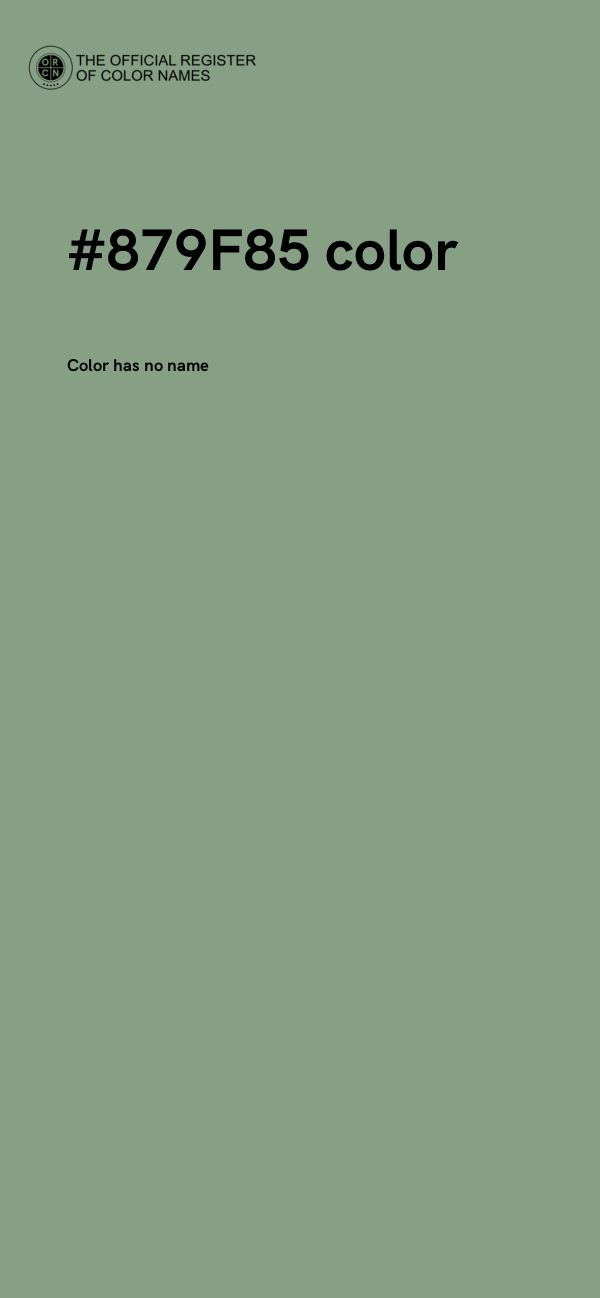 #879F85 color image