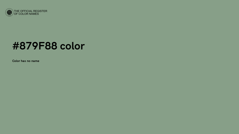 #879F88 color image