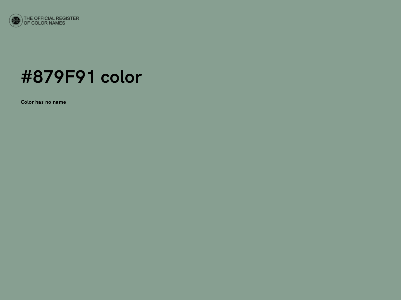#879F91 color image
