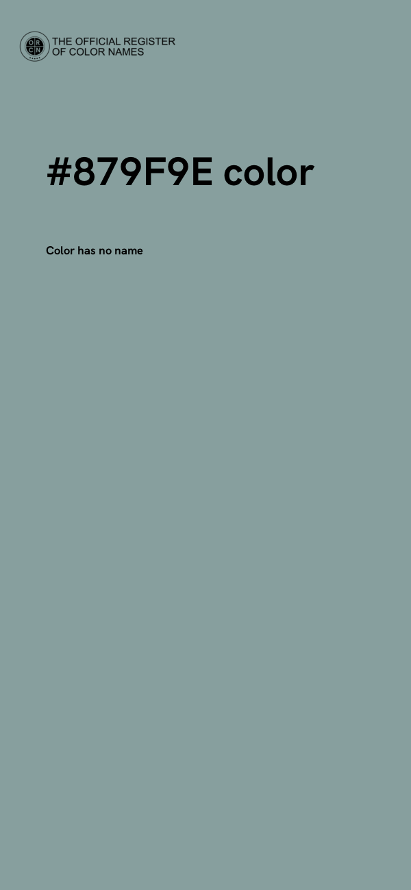 #879F9E color image
