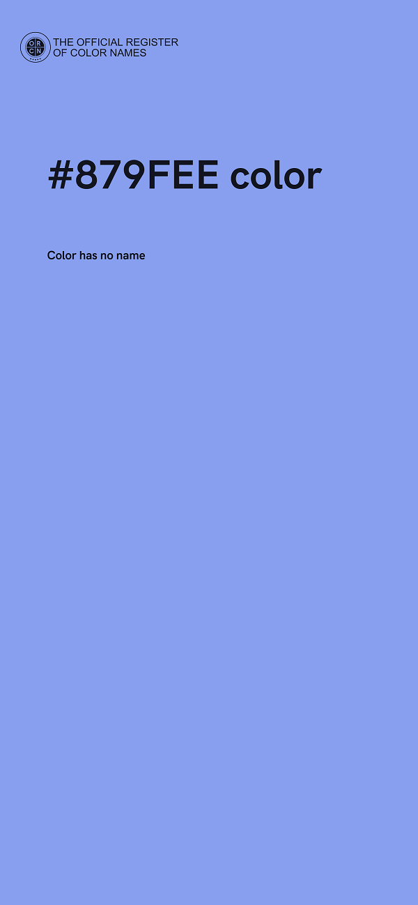 #879FEE color image