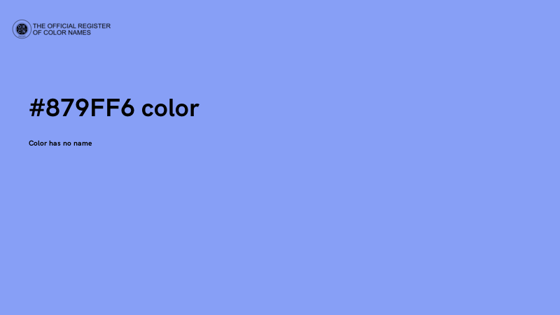 #879FF6 color image