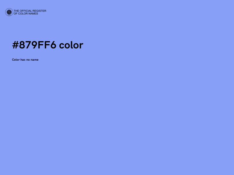 #879FF6 color image
