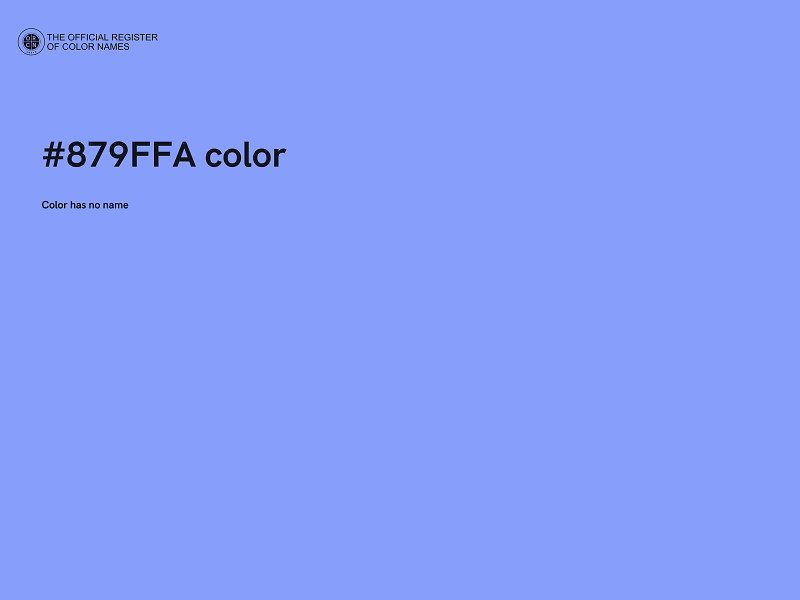 #879FFA color image