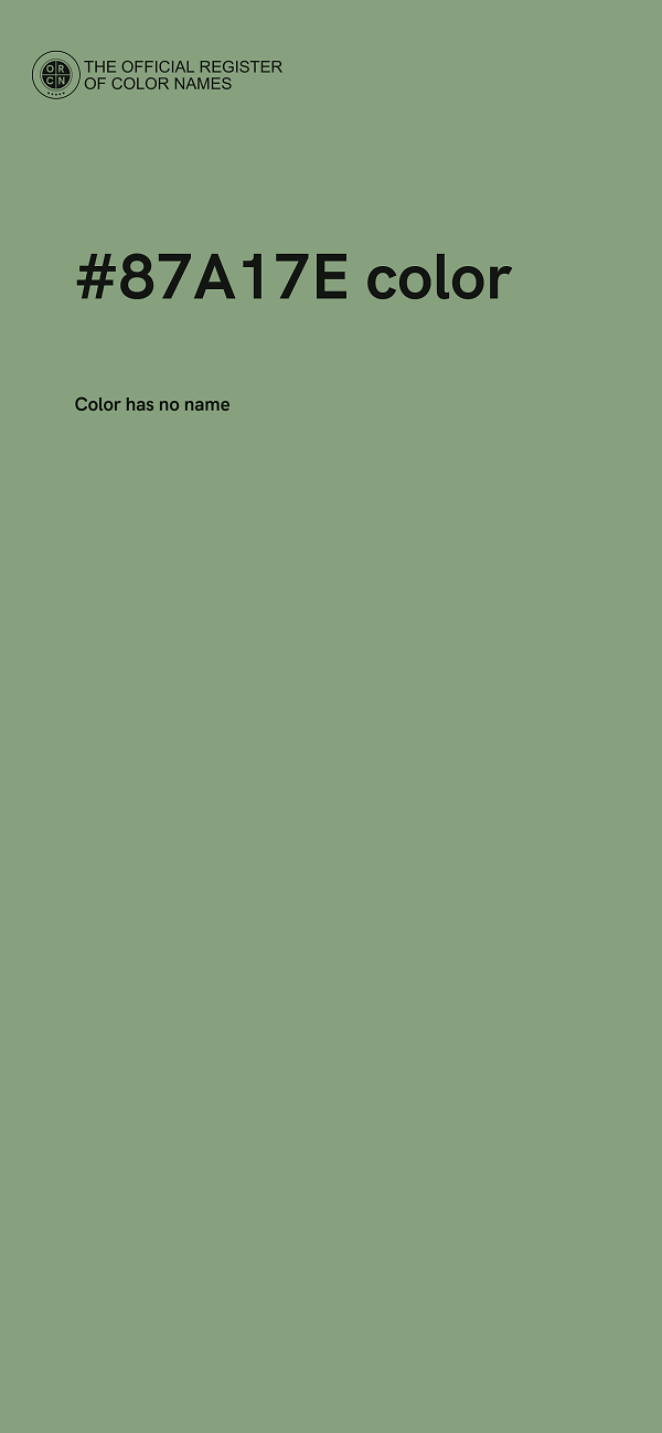 #87A17E color image