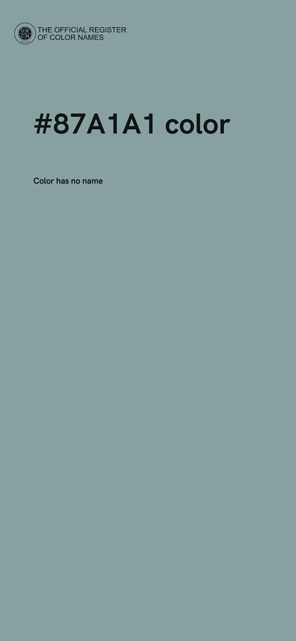 #87A1A1 color image
