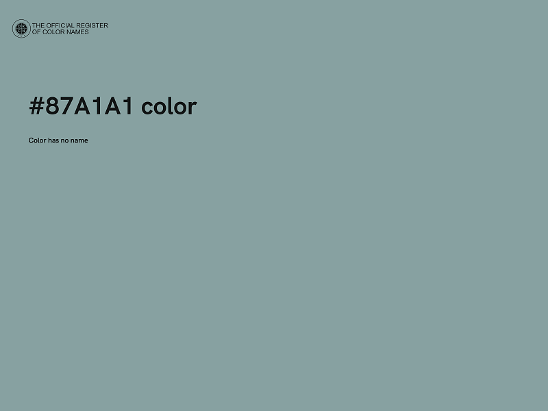 #87A1A1 color image