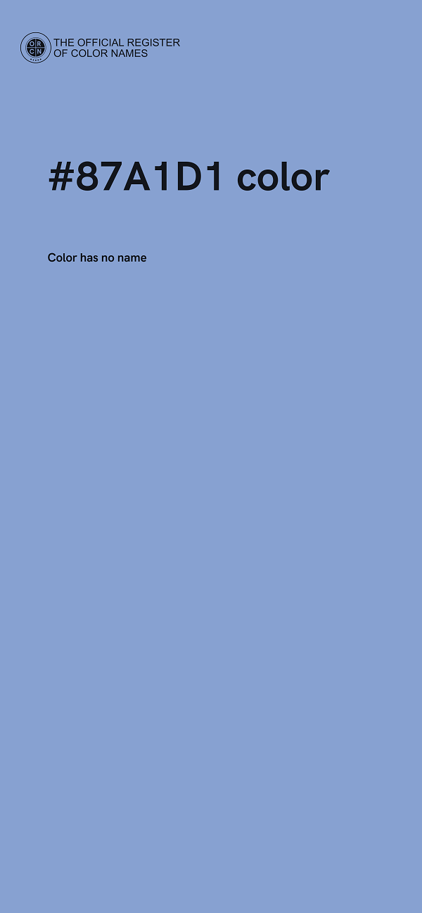 #87A1D1 color image