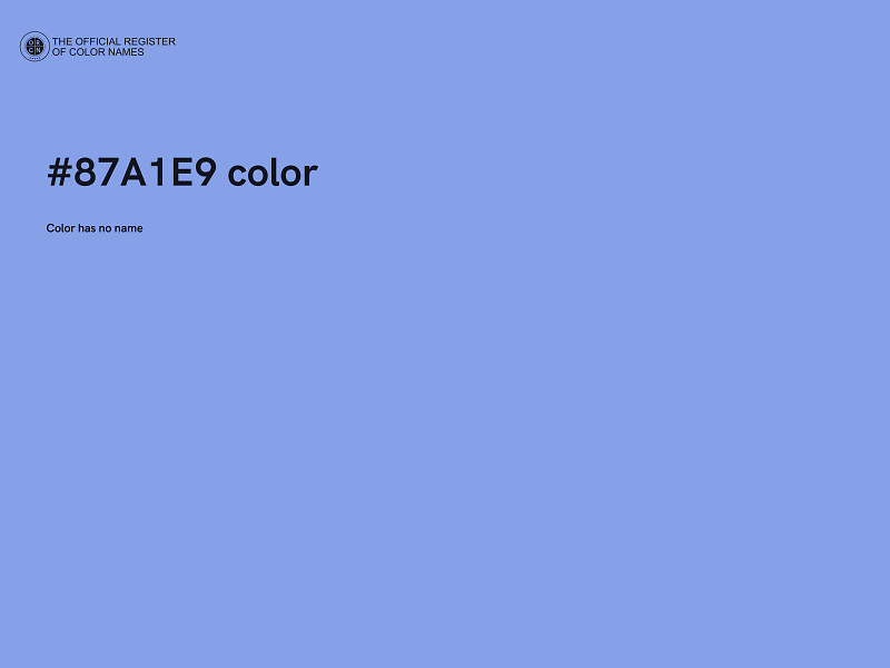 #87A1E9 color image