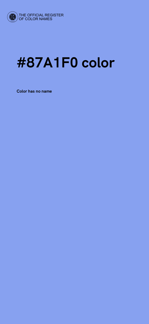 #87A1F0 color image