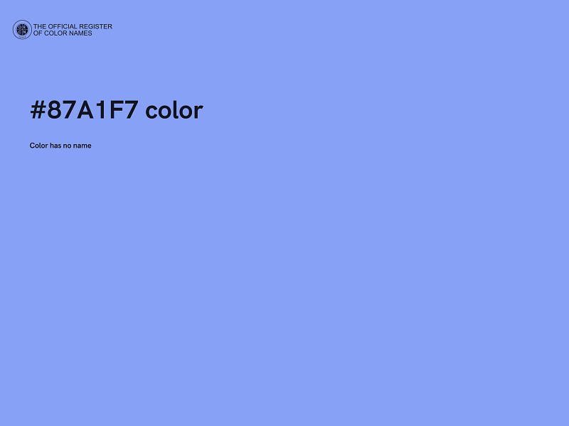 #87A1F7 color image