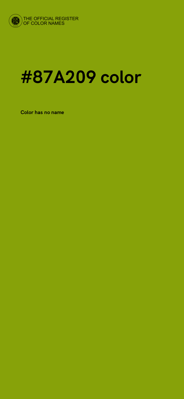 #87A209 color image