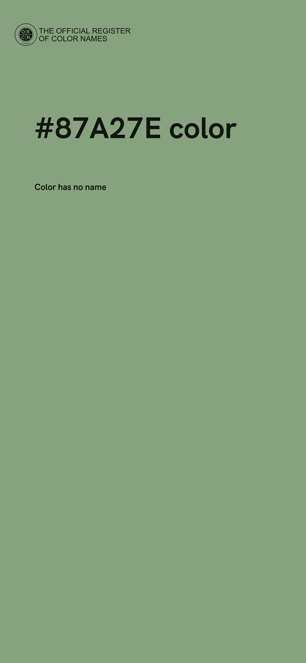 #87A27E color image