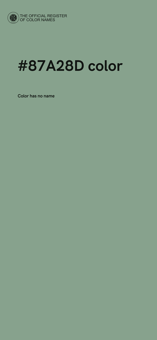 #87A28D color image