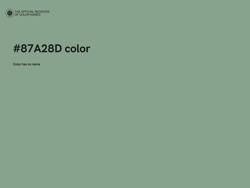 #87A28D color image