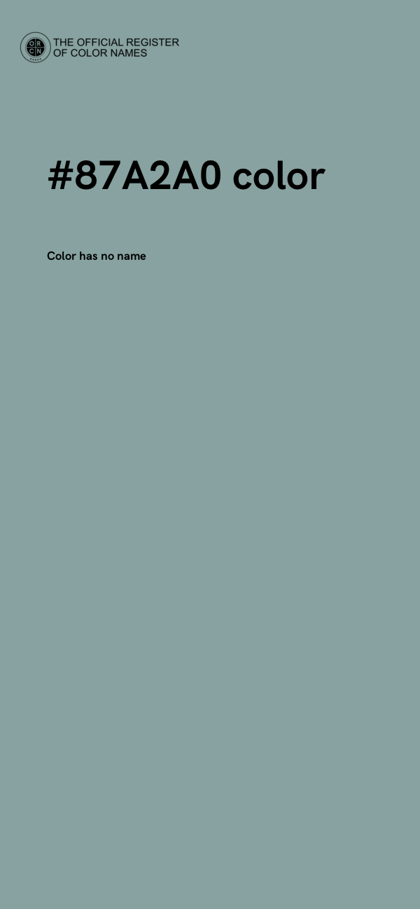 #87A2A0 color image