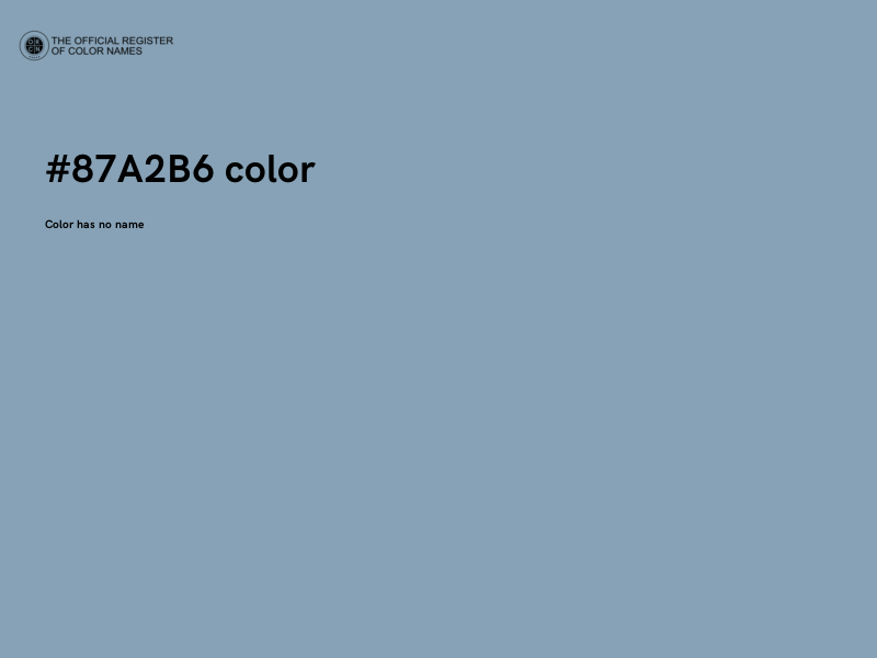 #87A2B6 color image