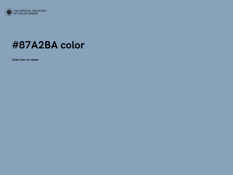 #87A2BA color image