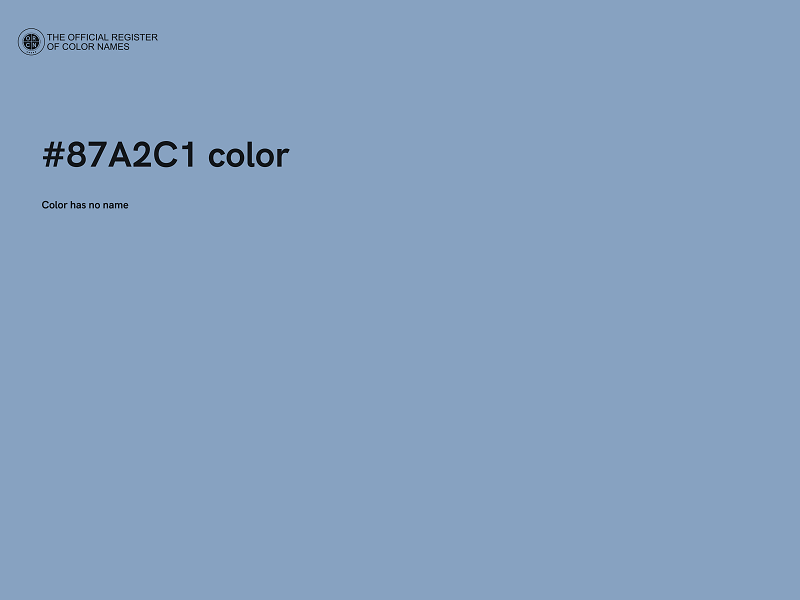 #87A2C1 color image