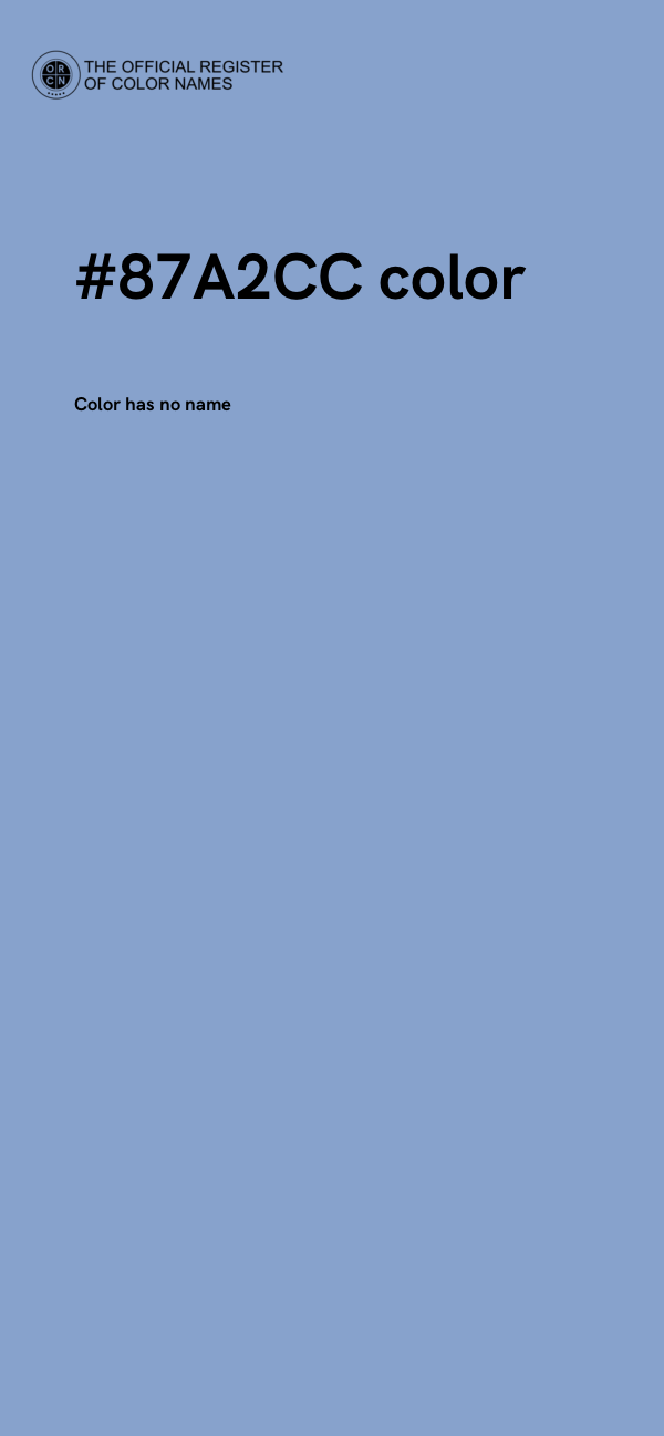 #87A2CC color image