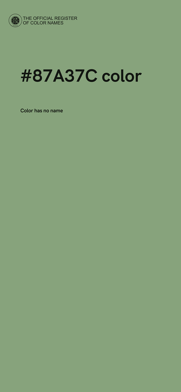 #87A37C color image