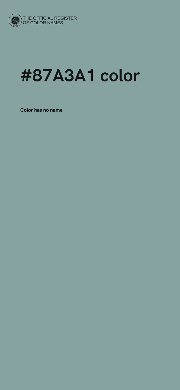 #87A3A1 color image