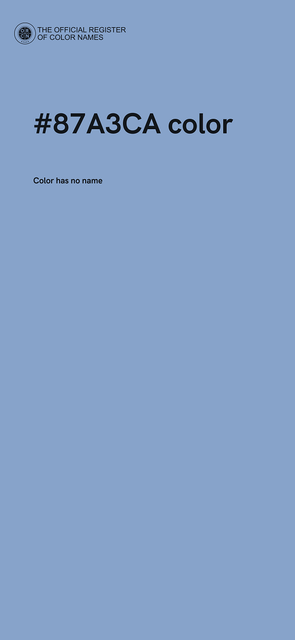 #87A3CA color image