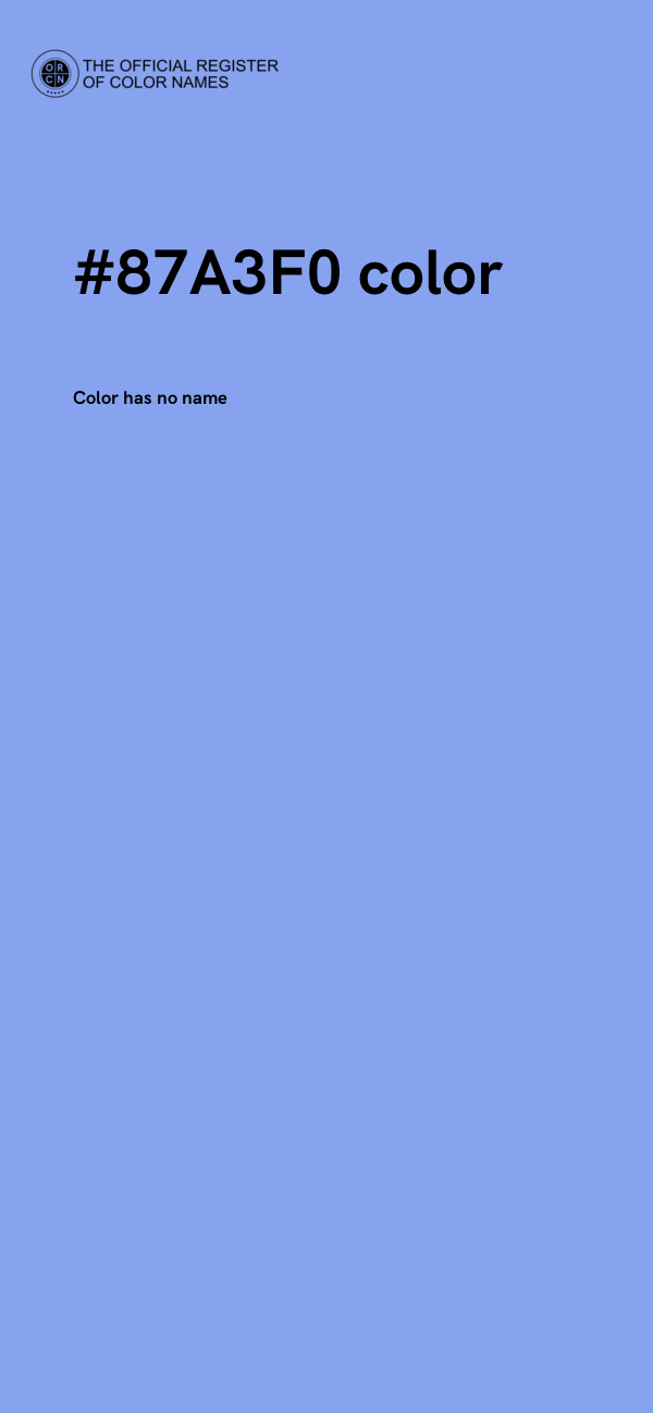 #87A3F0 color image