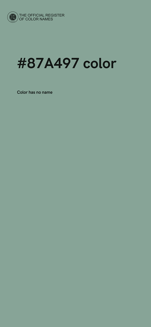 #87A497 color image