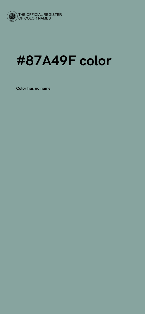 #87A49F color image