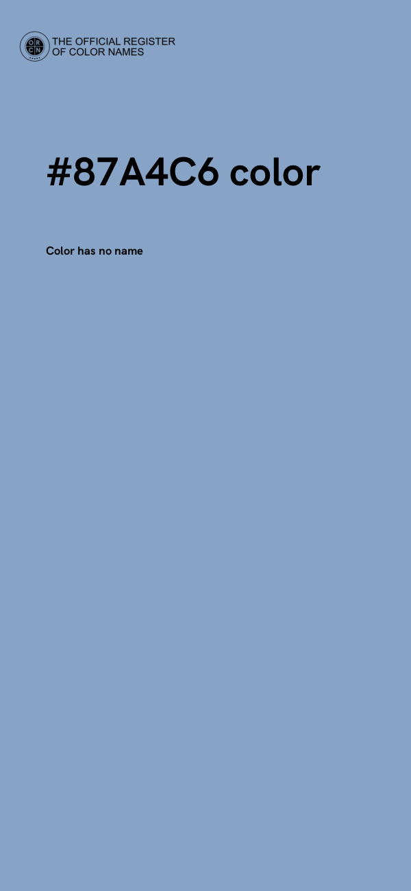 #87A4C6 color image