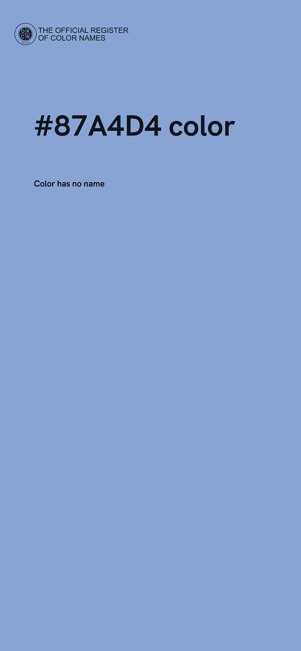 #87A4D4 color image