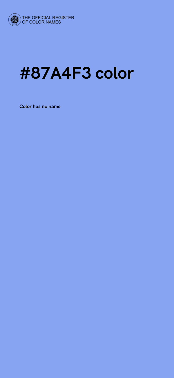 #87A4F3 color image