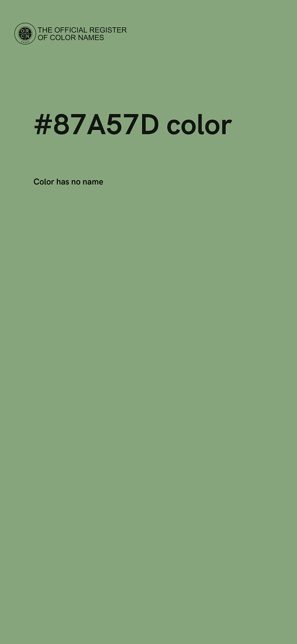 #87A57D color image