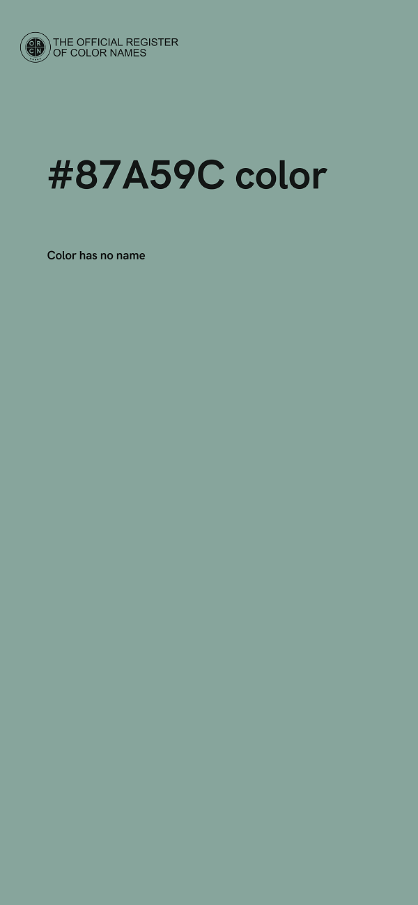 #87A59C color image