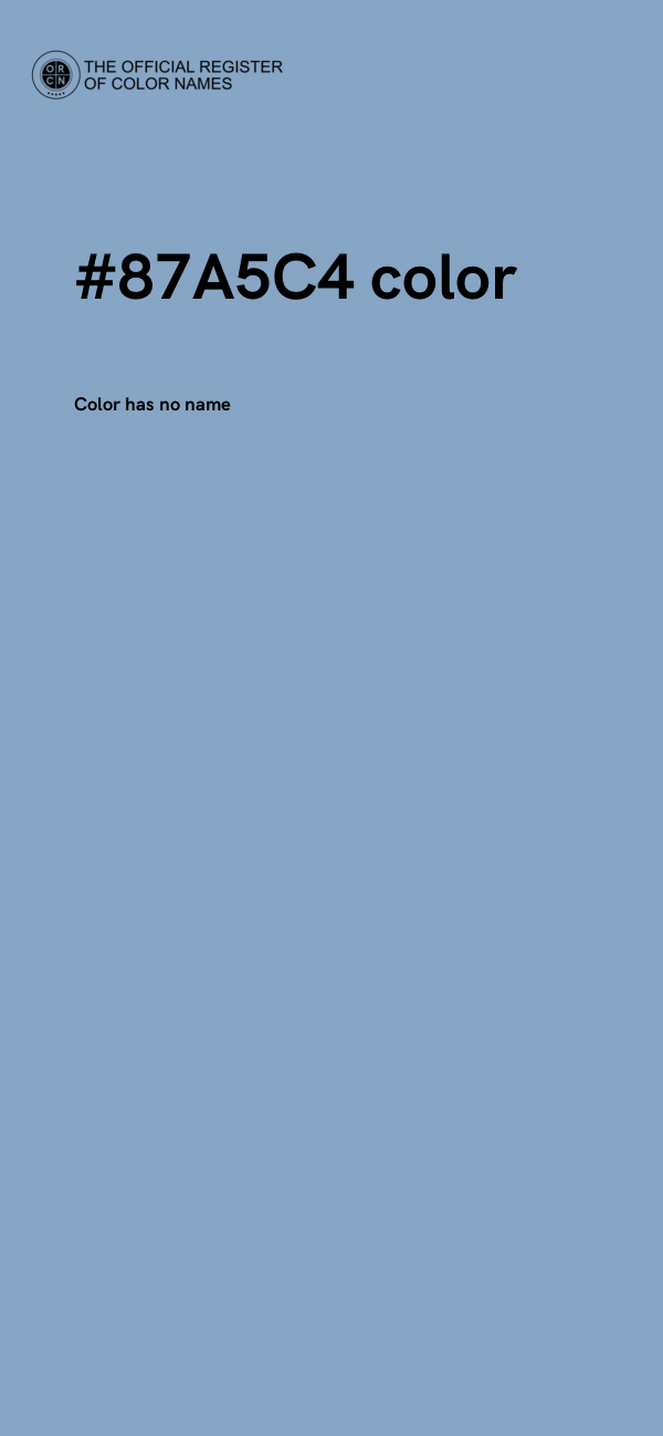 #87A5C4 color image