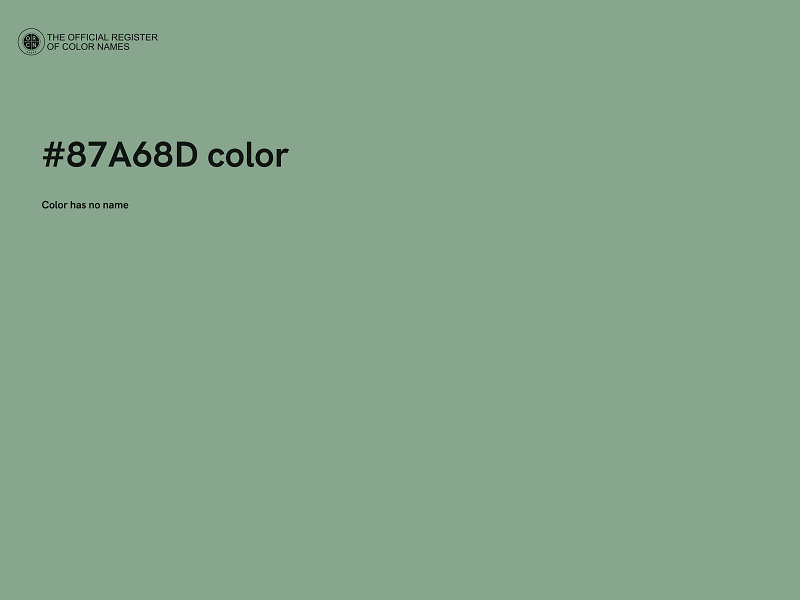 #87A68D color image