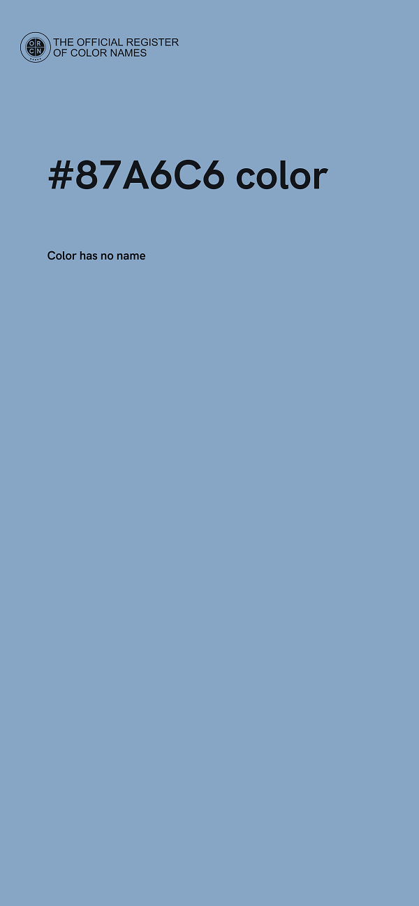 #87A6C6 color image