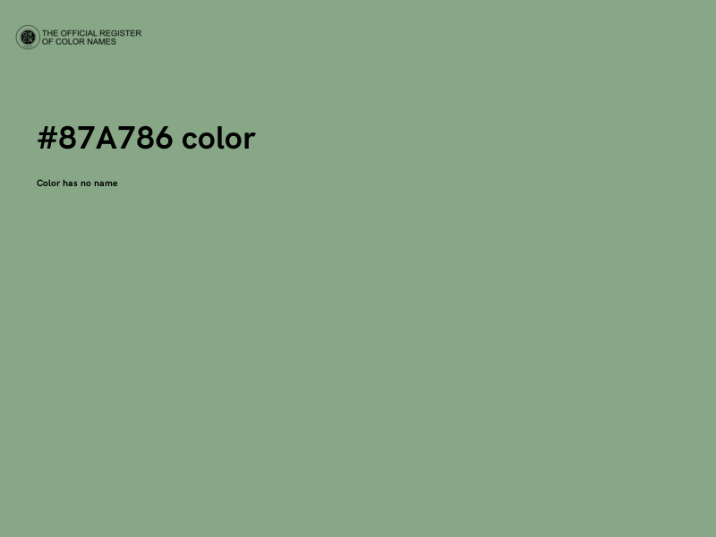 #87A786 color image