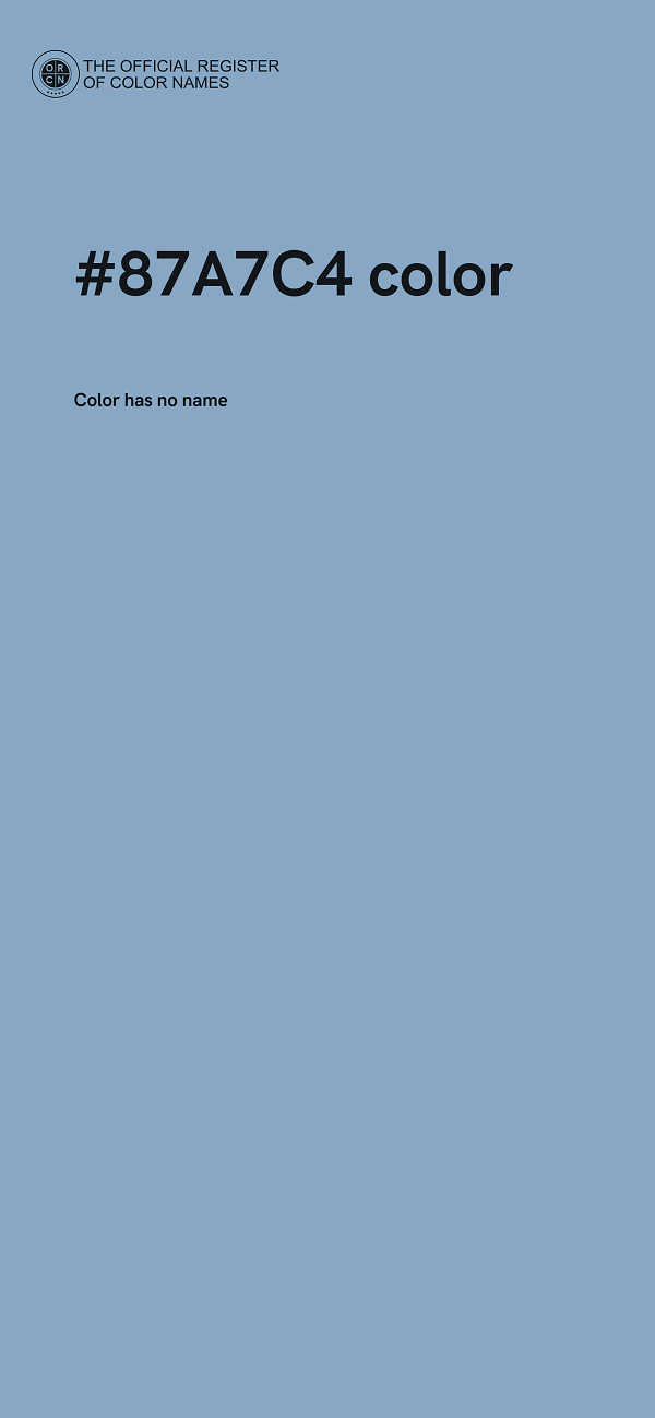 #87A7C4 color image