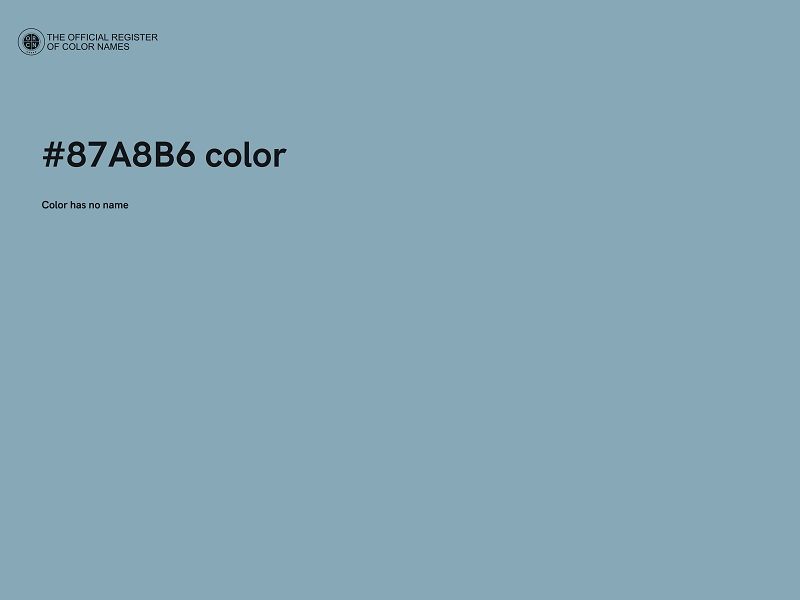 #87A8B6 color image