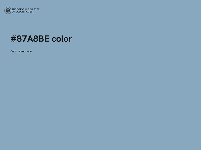 #87A8BE color image