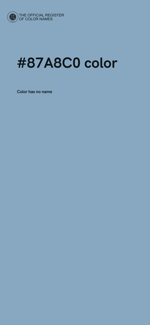 #87A8C0 color image